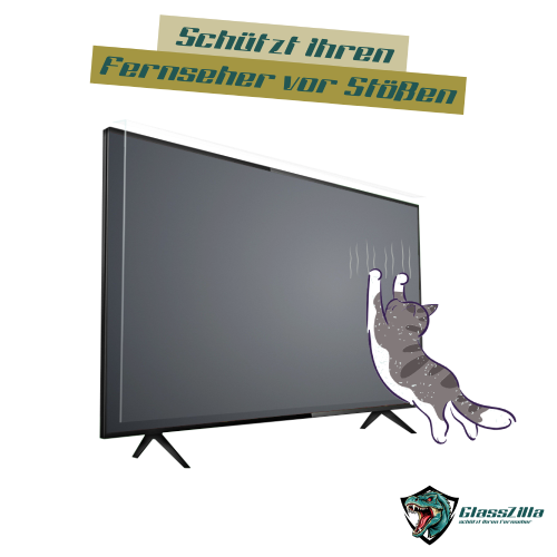 GlassZilla 70 Zoll Fernseher Schutz / TV Bildschirmschutz / Displayschutz / TVs