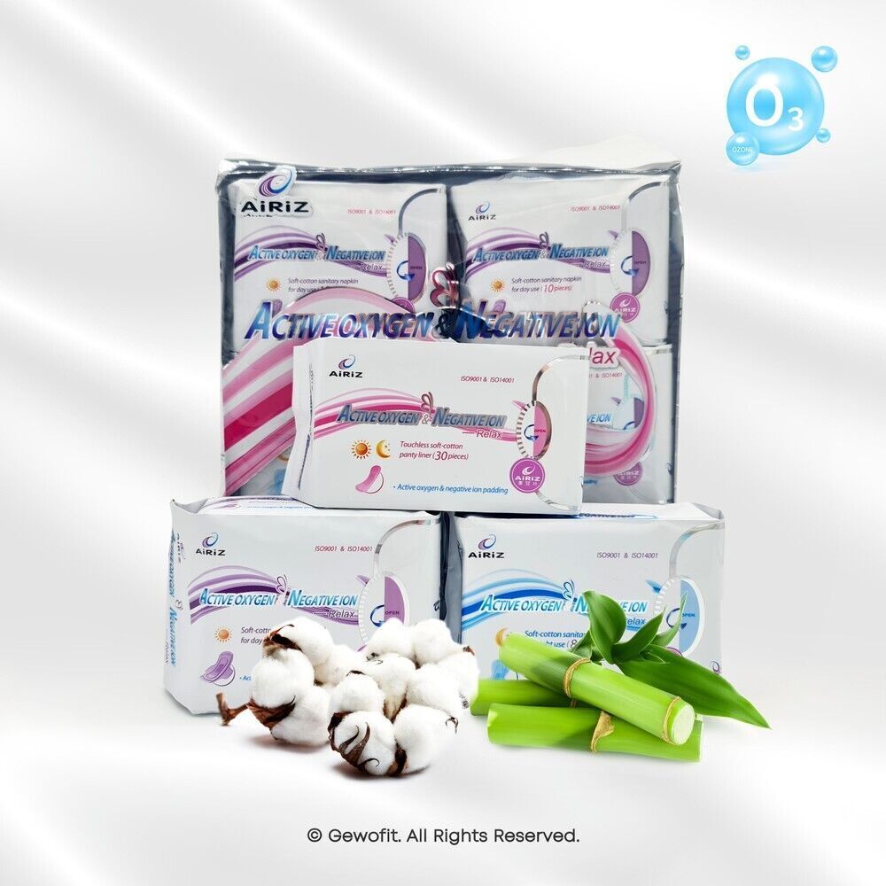 Sanitary pads from AiRiZ: Natural health with Tiens Airiz sanitary pads+ActiveO 98 pieces