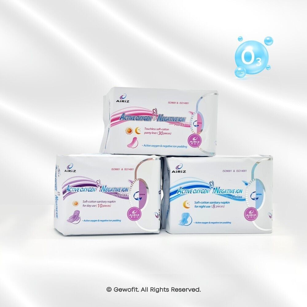 Sanitary pads from AiRiZ: Natural health with Tiens Airiz sanitary pads+ActiveO 98 pieces