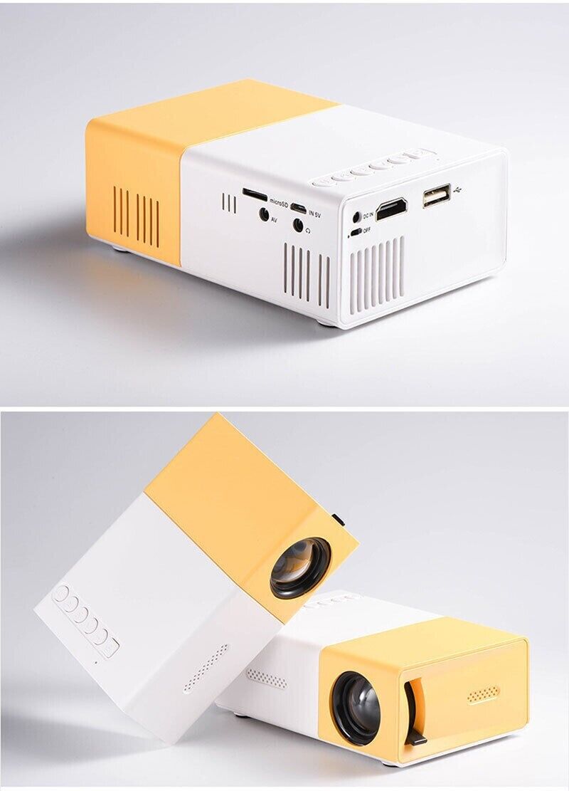Tragbarer Mini Projektor High Definition 1080P ABS TFT-LCD Kontrast 800:1
