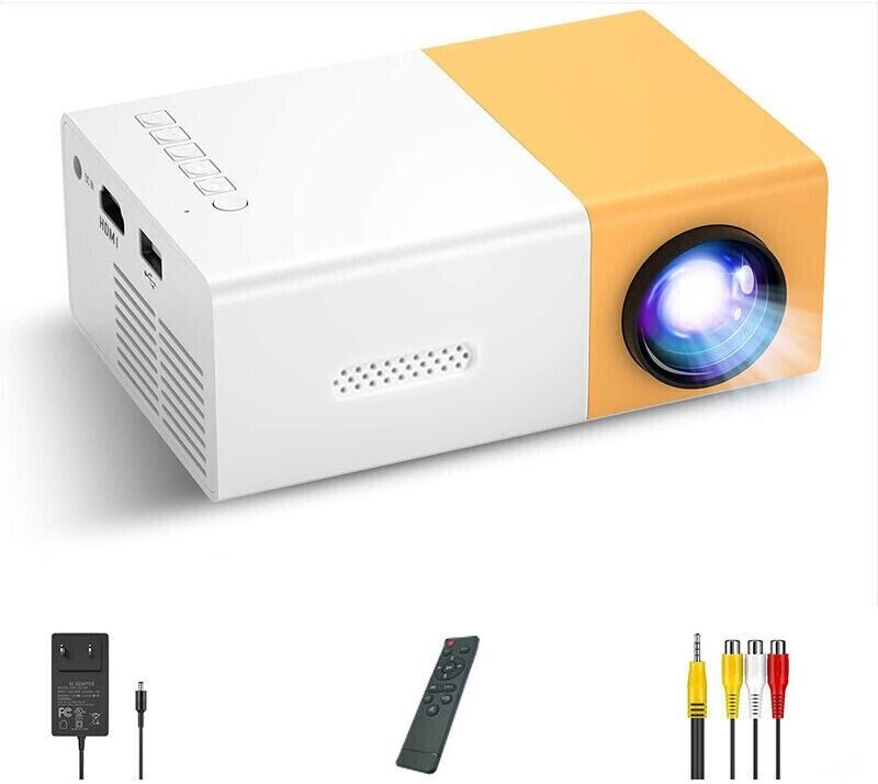 Tragbarer Mini Projektor High Definition 1080P ABS TFT-LCD Kontrast 800:1