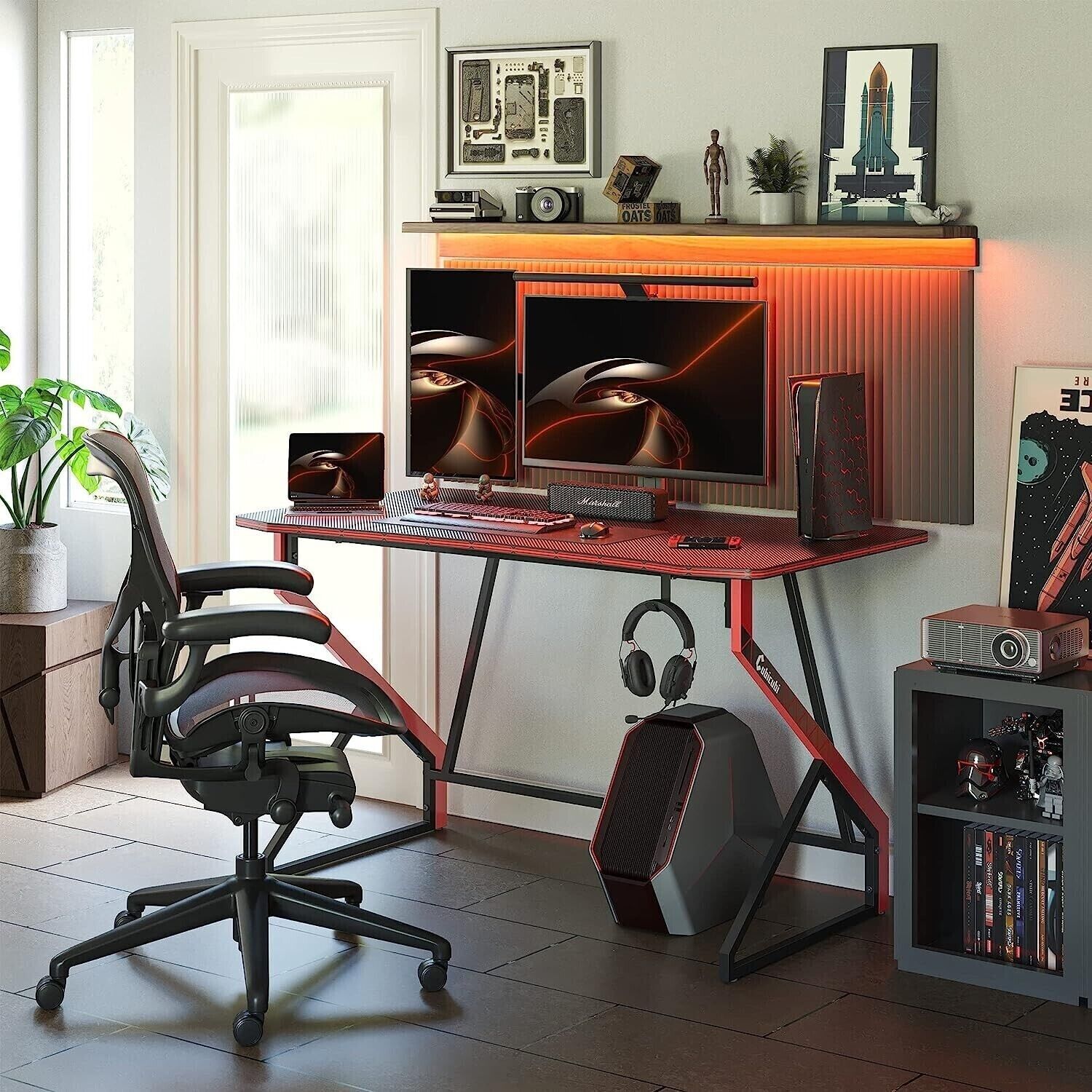 Gaming Desk, 100 x 60 cm Esport Ergonomic Computer Desk
