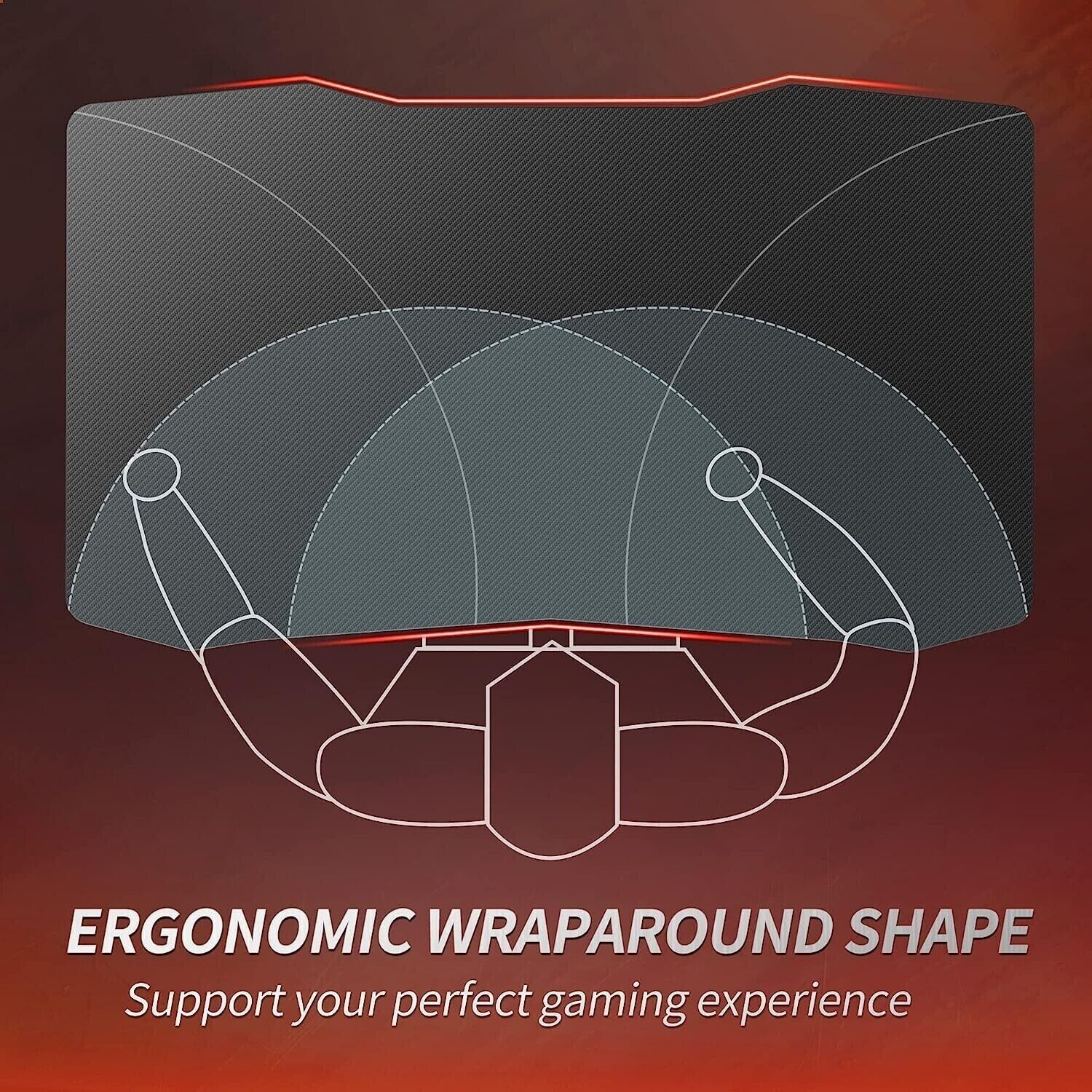 Gaming Desk, 100 x 60 cm Esport Ergonomic Computer Desk