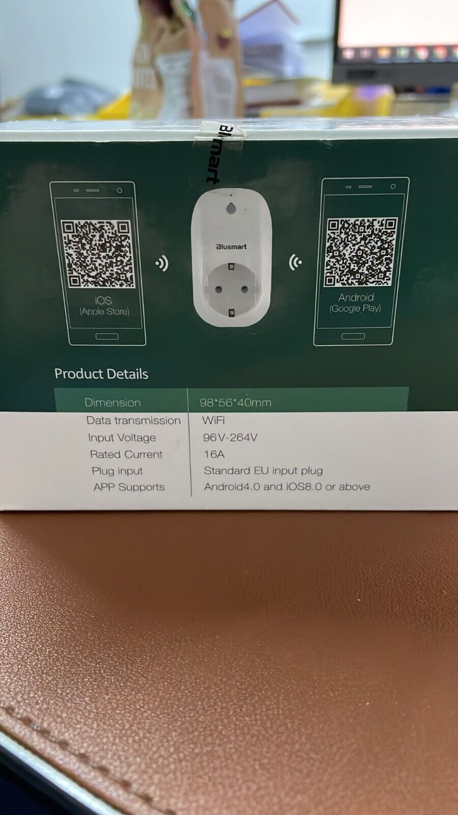 Home Shelly Plug &amp; Play "Plug" Wi-Fi Smart Socket 1x 16A Metering Function 2 pieces