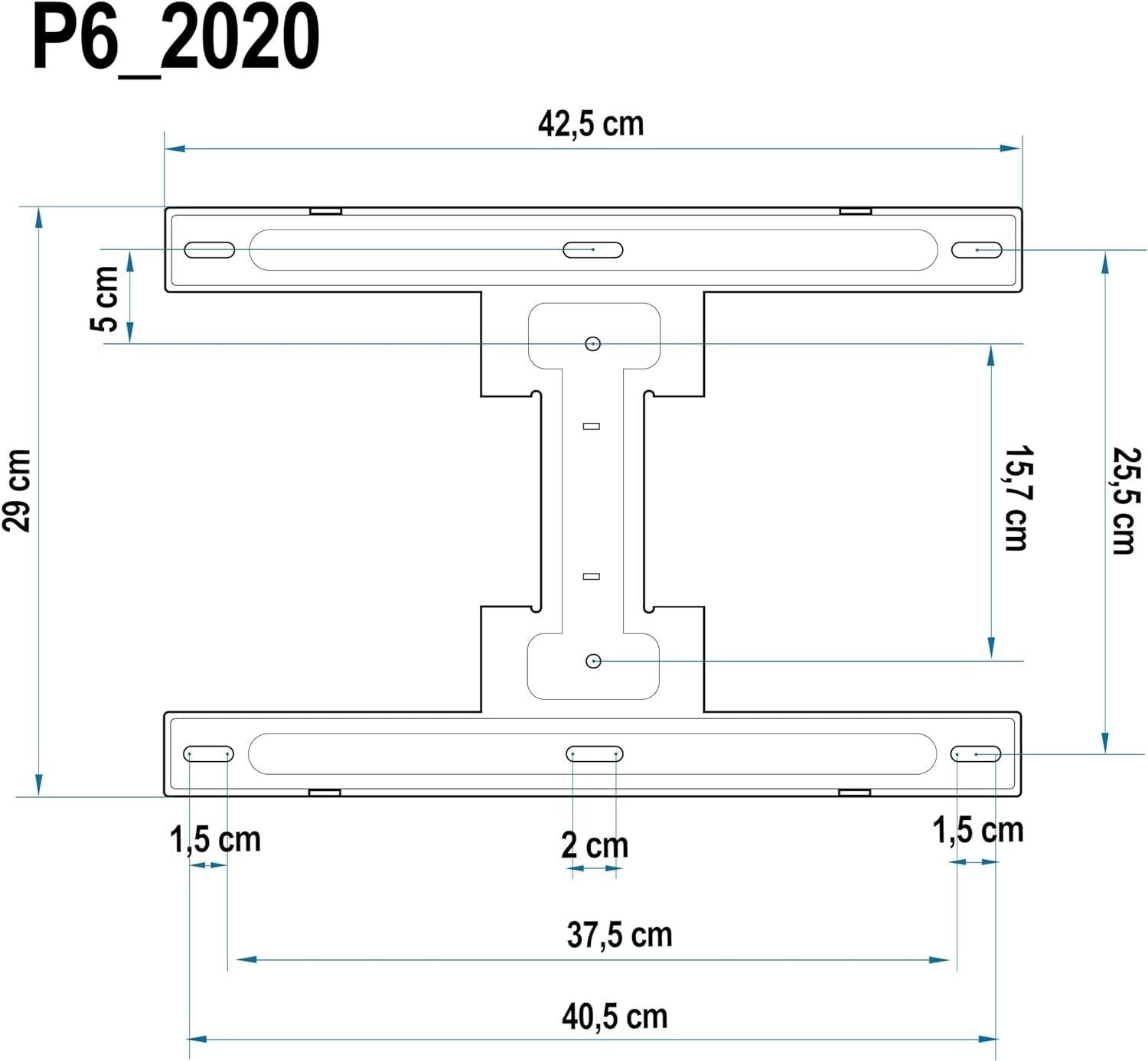 TV Wandhalterung, schwenkbar, robust, für Bildschirme von 45 bis 75 Zoll 11,9 cm