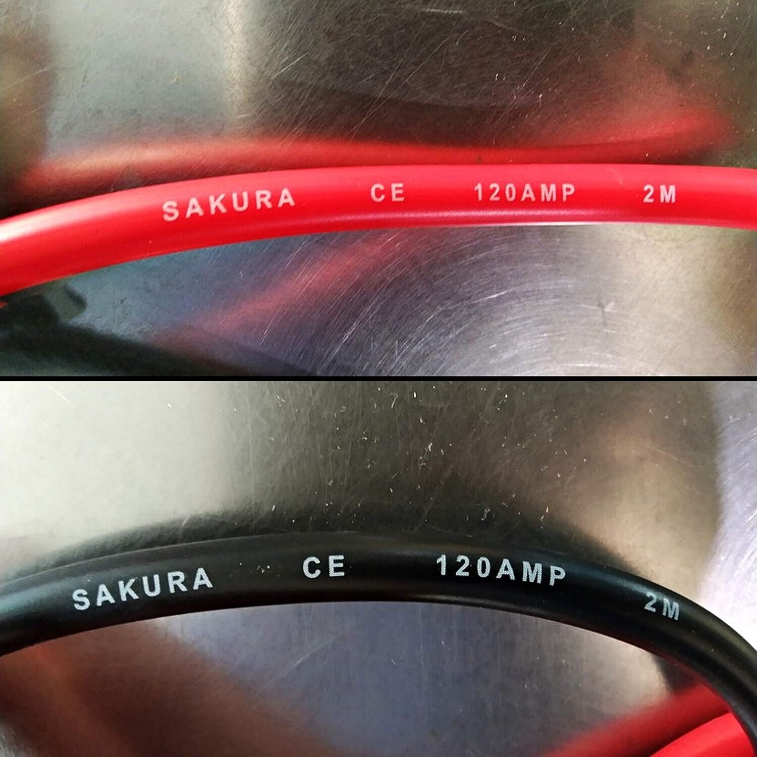 Sakura Starthilfekabel 120A 2m für Auto Motorrad LKW Überbrückungskabel  NEU