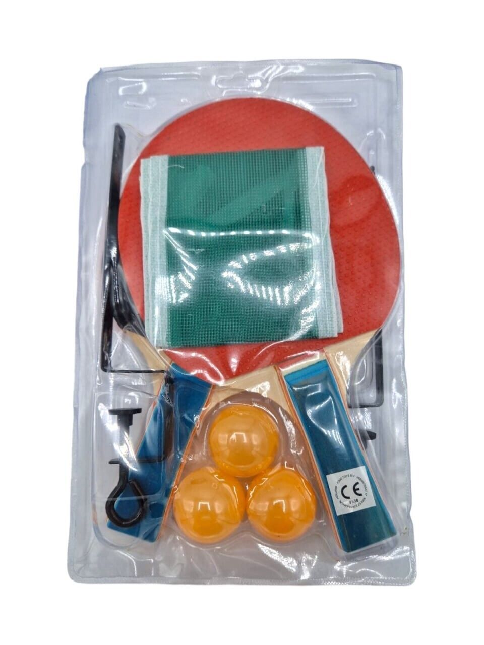 2er-Set Tischtennis Schläger mit Netz und 3 Bällen Freizeit  mit Schnellspann