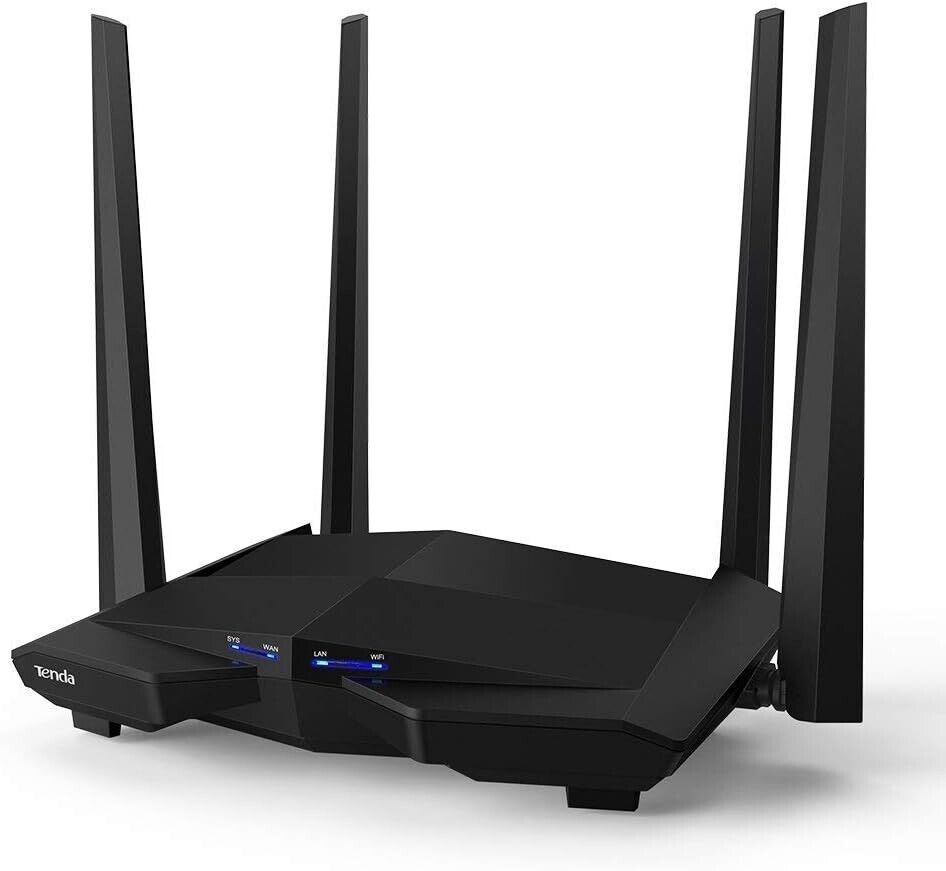 Tenda Router AC10U WLAN Router (Dual-Band Gigabit Router AC1200 2.4Ghz &amp; 5Ghz
