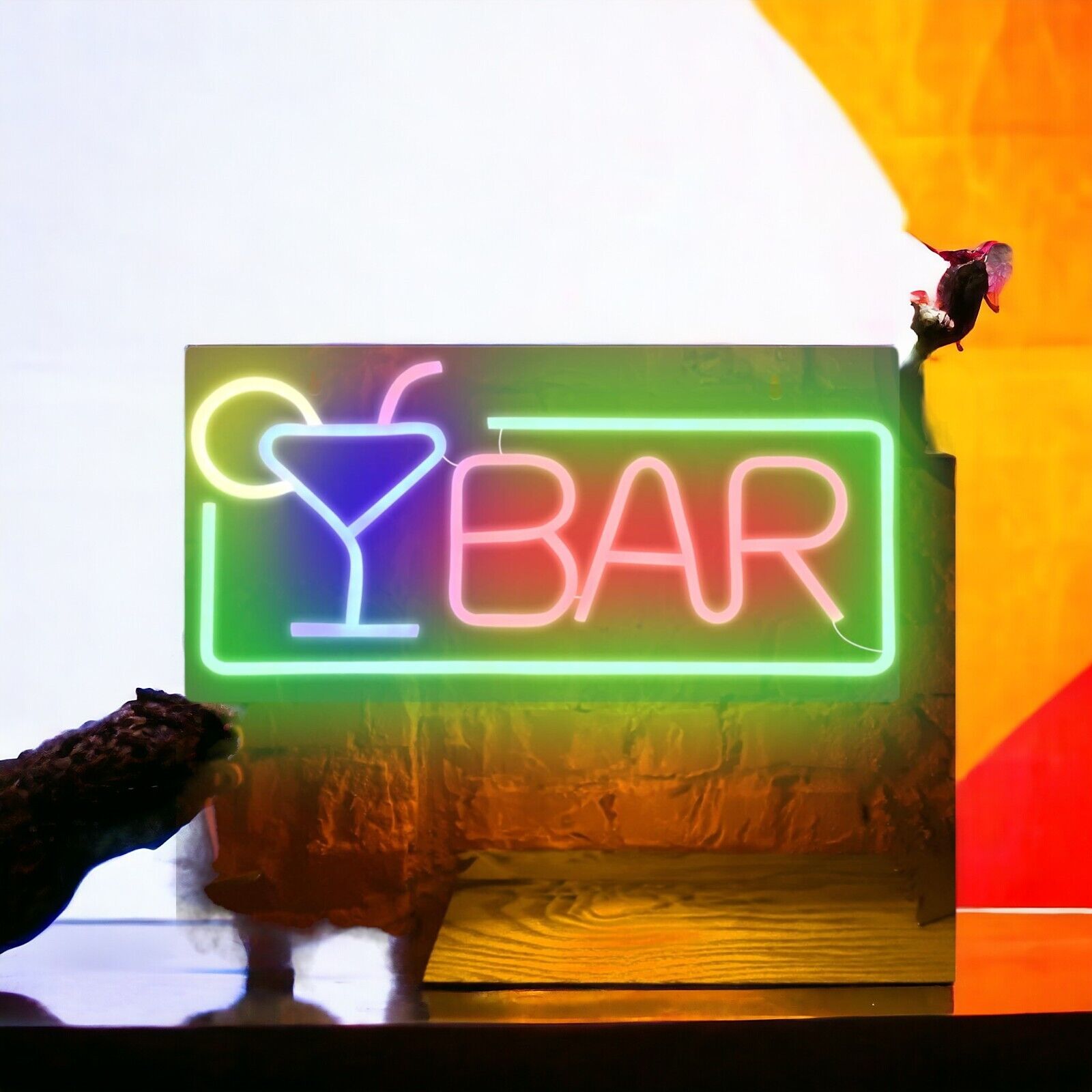 LED Bar Neon Schild Lampe Licht Leuchtreklame Sign Leuchtschild Wandleuchte USB