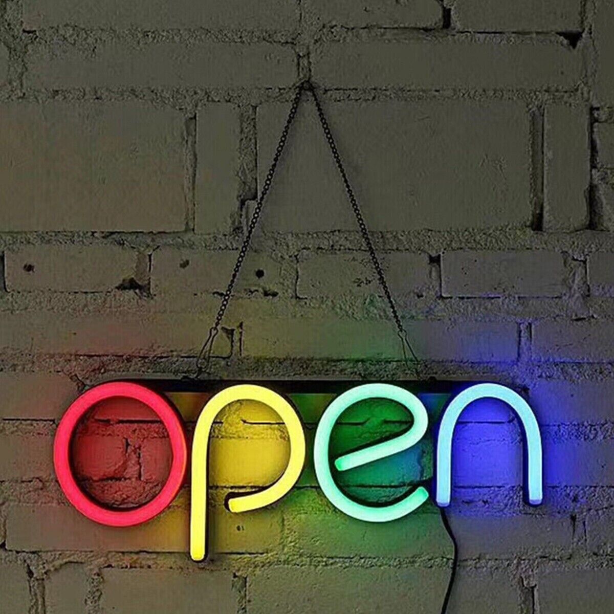 Offene Neonschilder, Hohe Helligkeit 2 Leistungsmodi LED-Neon-Offene Schilder