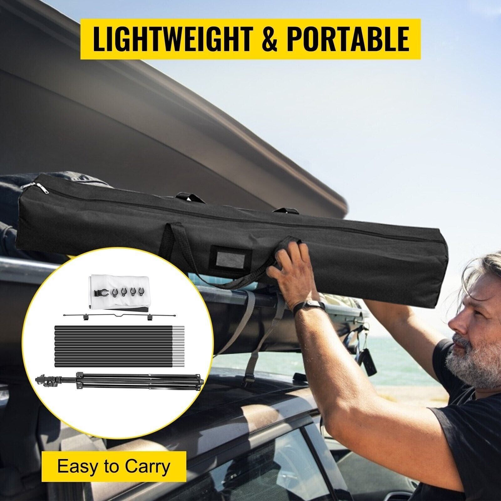 100 Zoll Beamer Leinwand 16:9 Full HD 4K – Tragbare Projektionswand mit Stativ für Heimkino, Outdoor, Camping, Büro