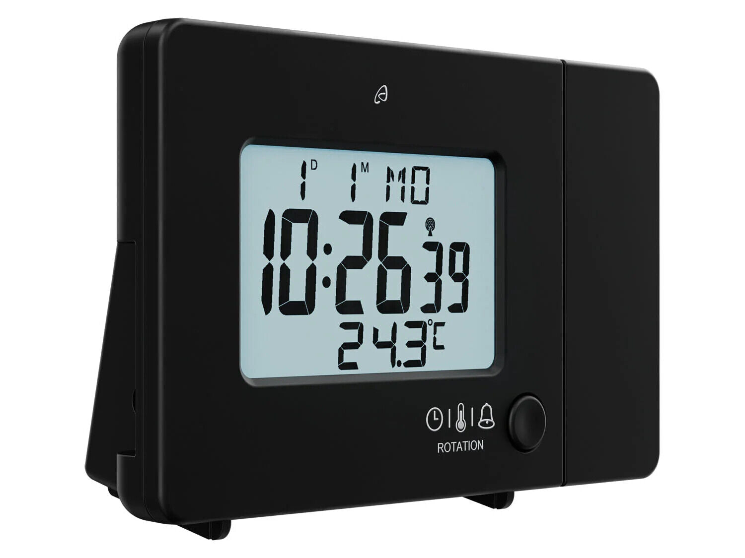 AURIOL Funk-Projektionswecker, mit LC-Display, Innentemperaturanzeige NEU