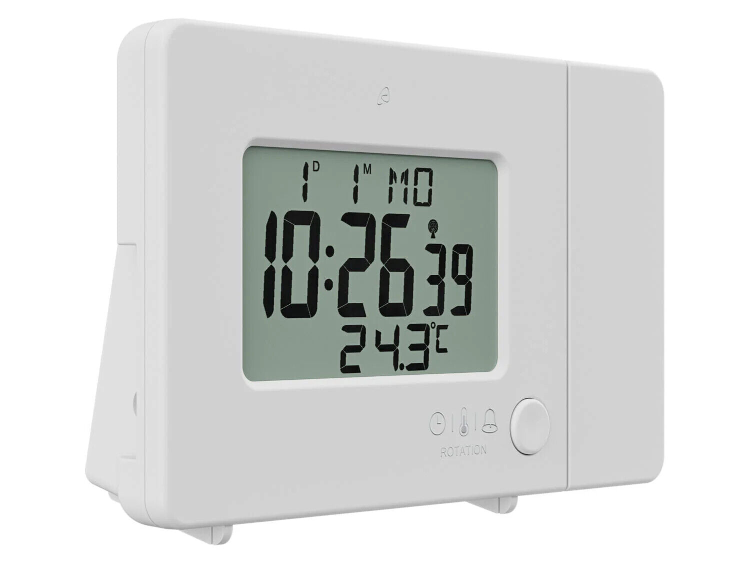 AURIOL Funk-Projektionswecker, mit LC-Display, Innentemperaturanzeige NEU