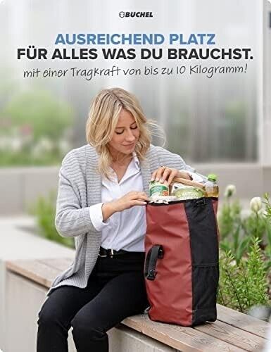 Büchel Fahrradtasche für Gepäckträger 10kg Wasserabweisend mit Schulte