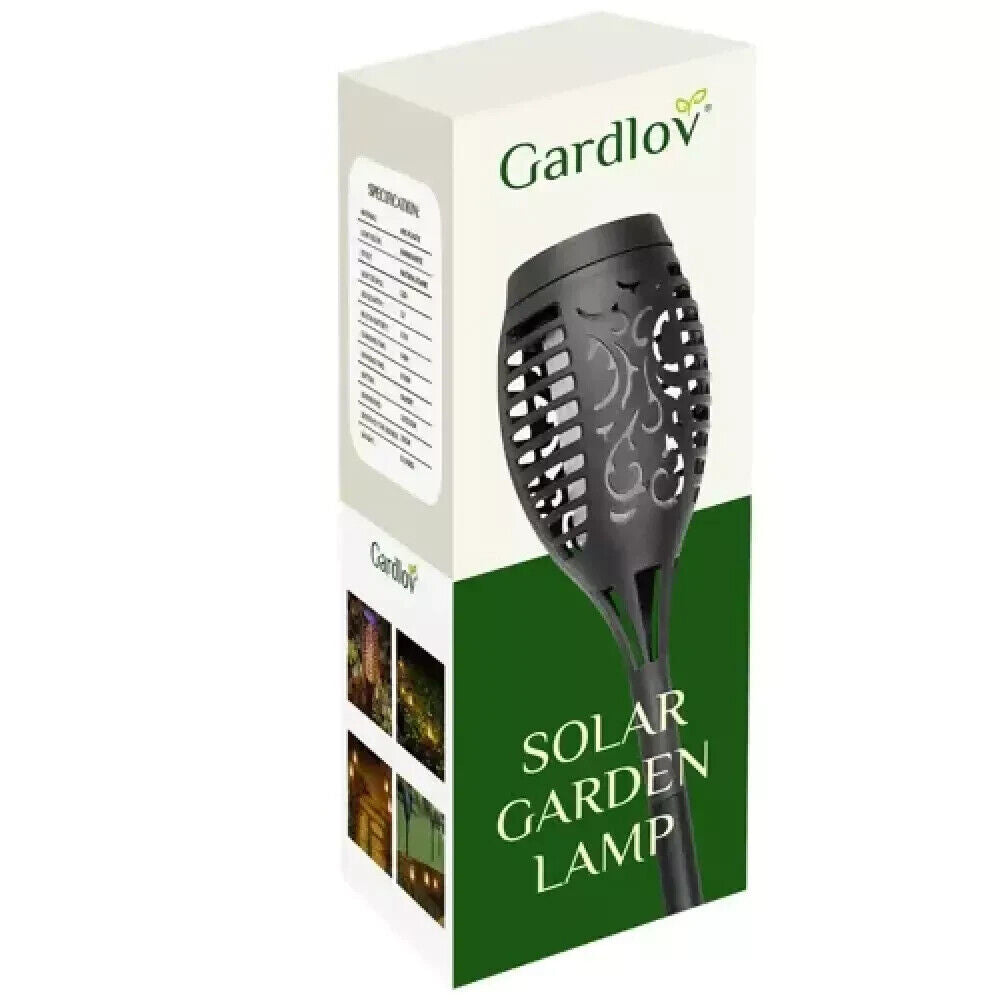 Solarleuchte LED Garten Beleuchtung Solar Licht Lampe Fackel Leuchte Flamme DE..