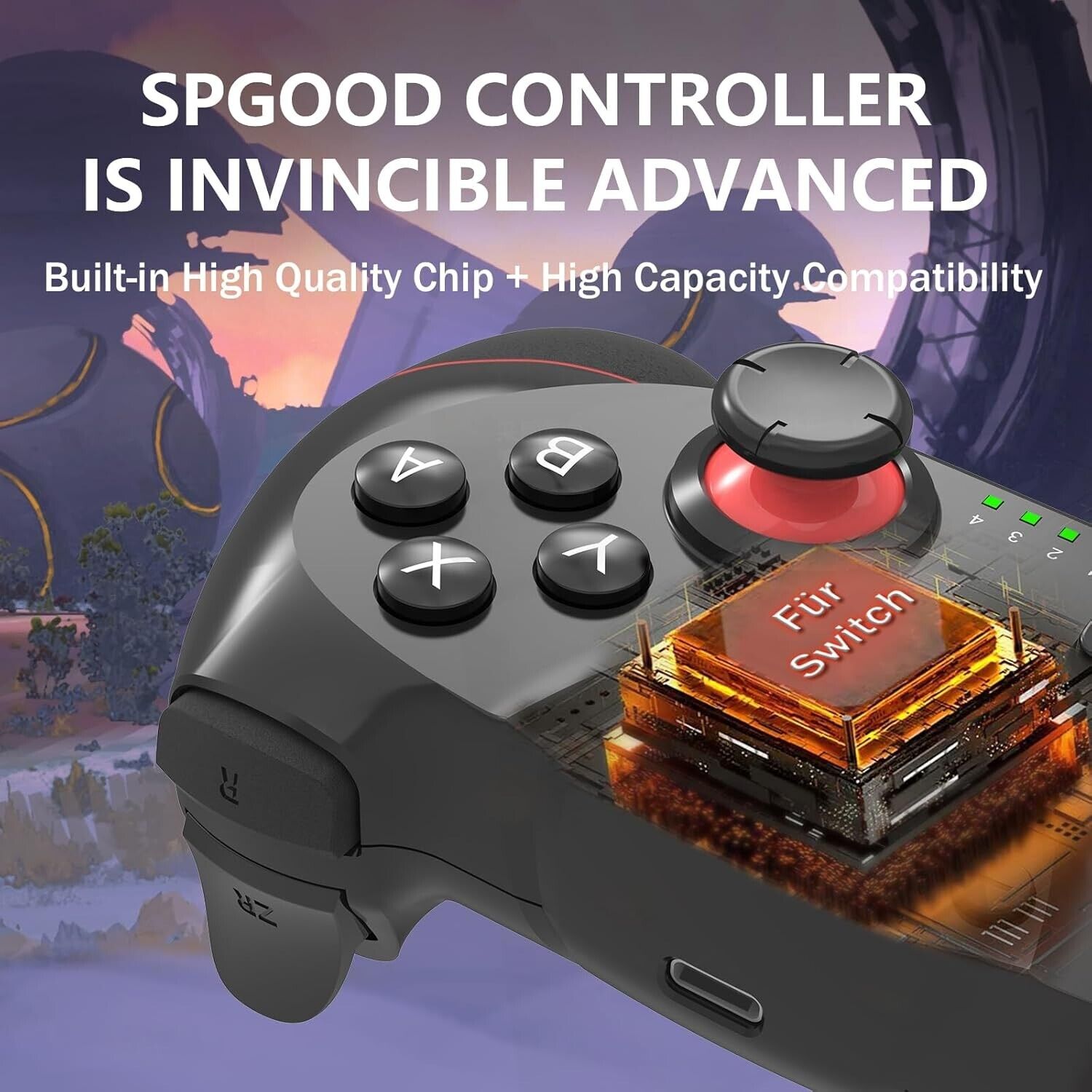 Wireless Controller für Nintendo Switch Pro Controller 550 mAh 2-3 h