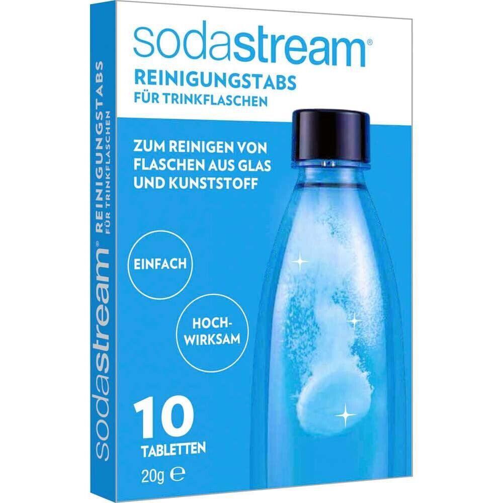 SodaStream Reinigungs-Tabs für Trinkflaschen, PET-Flaschen 10 Tabs (1er Pack)