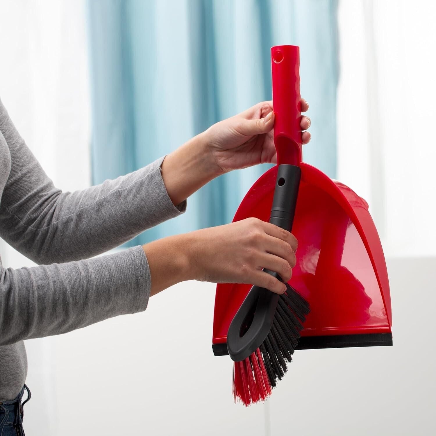 Kehrset mit extra Borsten für Sauberkeit in den Ecken, Handfeger & Kehrschaufel