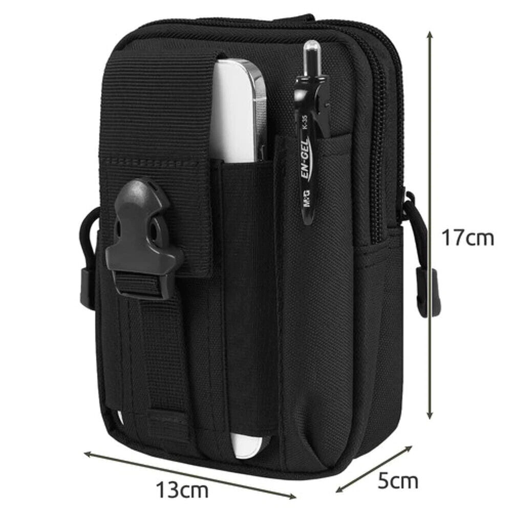 Outdoor Molle Smartphone Taktische Gürteltasche + Gürtel Hüfttasche Bauchtasche V1