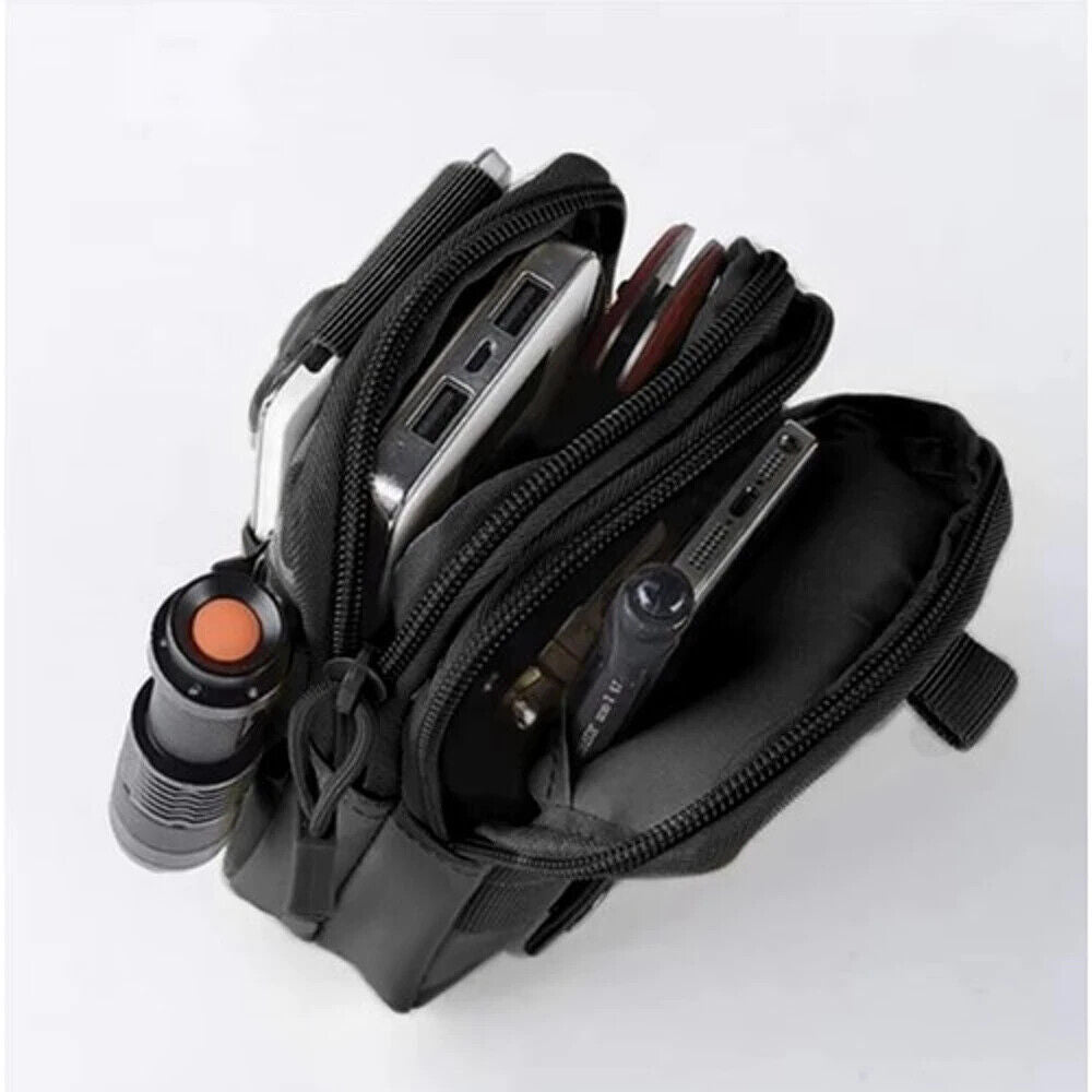 Outdoor Molle Smartphone Taktische Gürteltasche + Gürtel Hüfttasche Bauchtasche V1