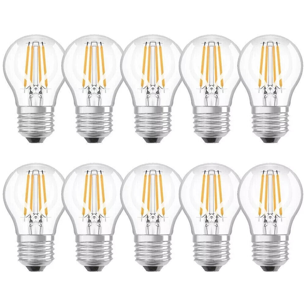 10 x Osram LED Filament Tropfen 4W = 40W E27 klar 470lm cool neutralweiß 4000K