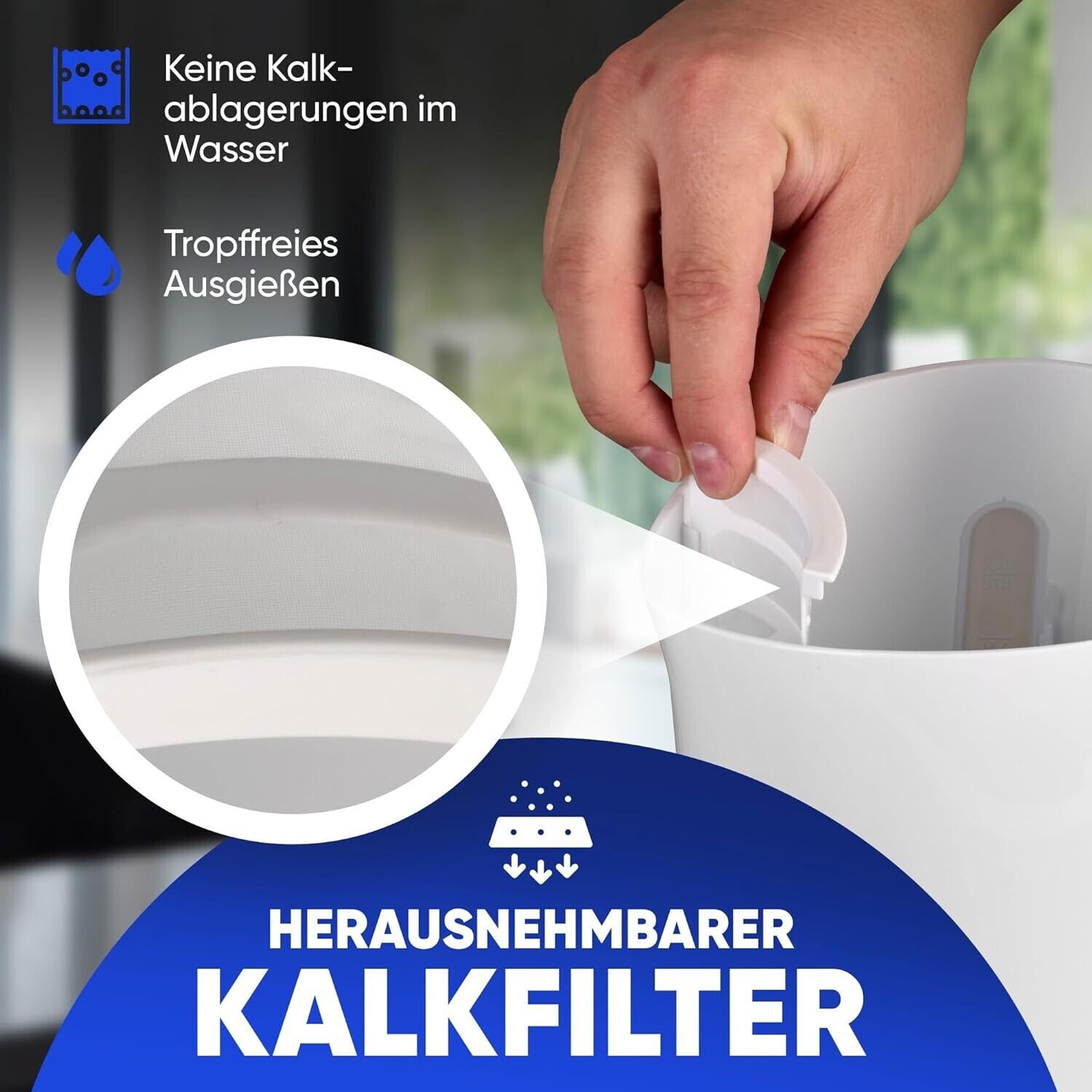 Bomann Wasserkocher Kettle Wasserkocher 1,7 L mit automatischer & max. 2200Watt