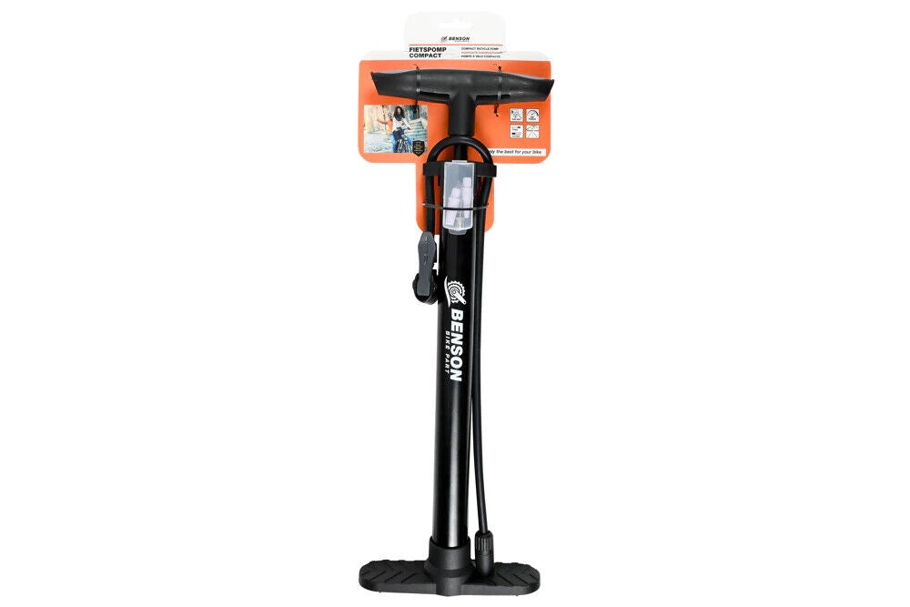 Kompakte Fahrradpumpe Luftpumpe mit Schlauch 45 cm Handpumpe Fahrrad Pumpe