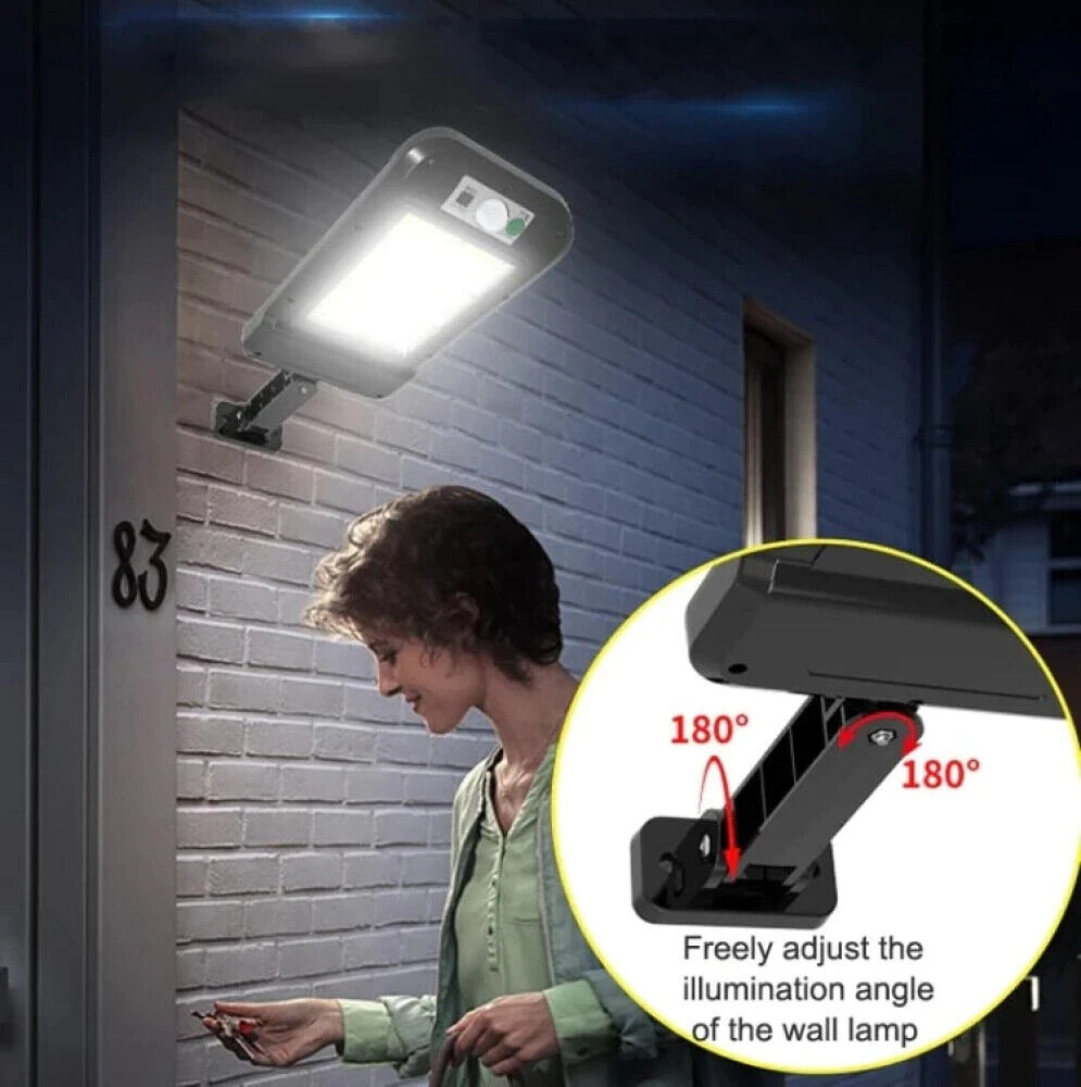 Solar LED Außenlampe mit Bewegungssensor 3 Modi 128/150 LED Wasserdicht