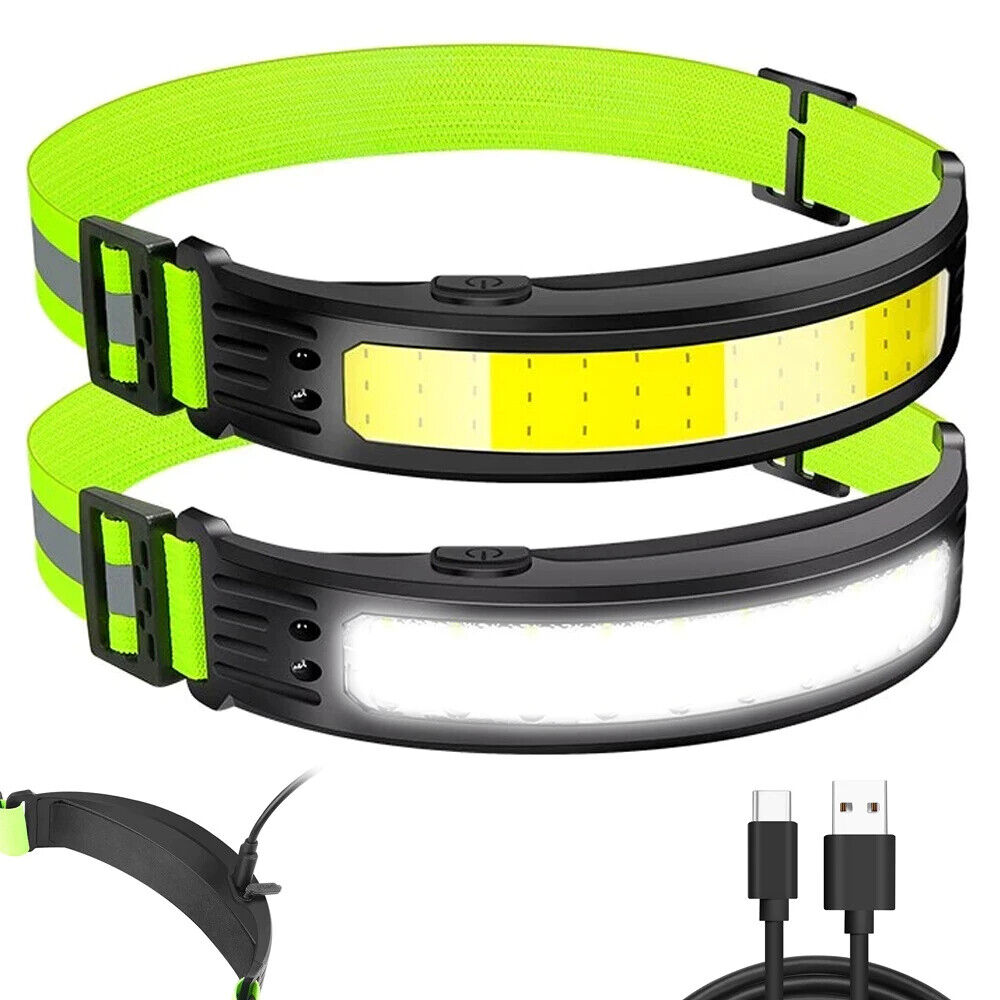 Wiederaufladbare Multifunktions LED-Stirnlampe mit weißen & roten LEDs Outdoor