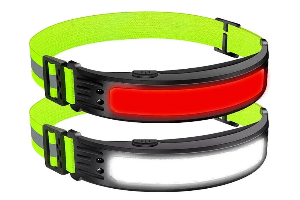 Wiederaufladbare Multifunktions LED-Stirnlampe mit weißen & roten LEDs Outdoor