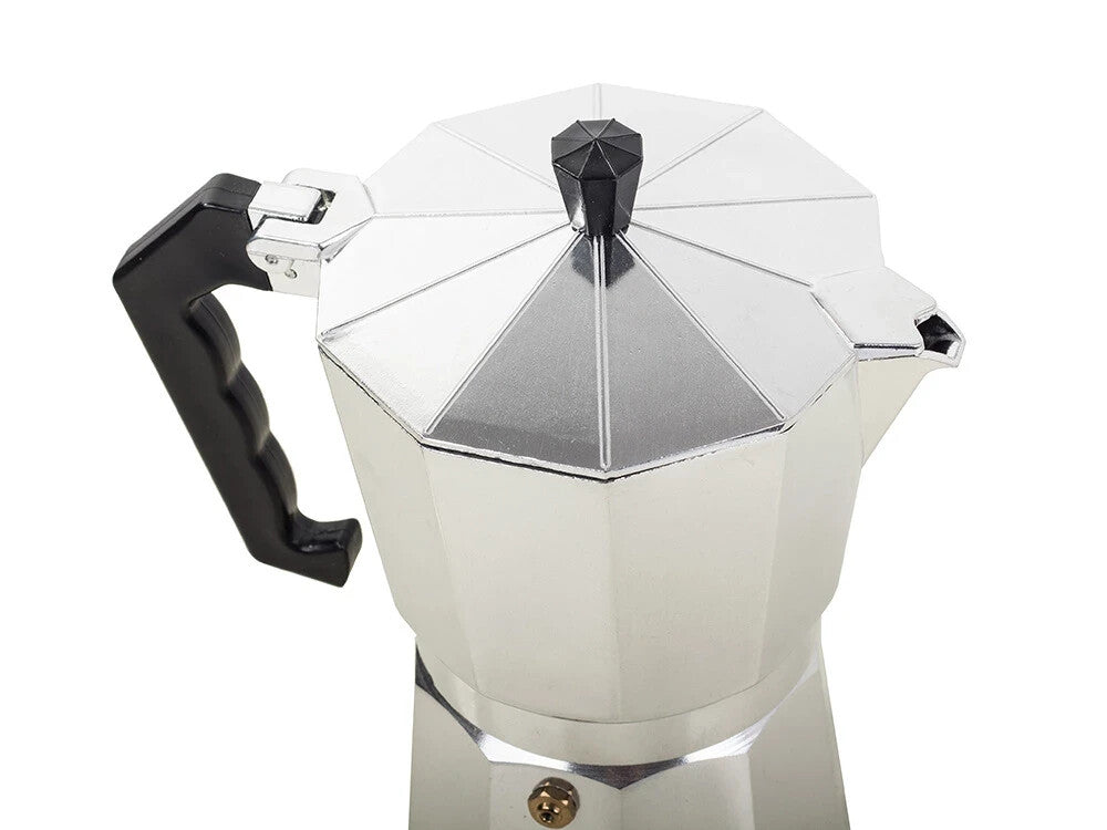 Alu Espressokocher 3 Tassen (150ml) – Mokkakanne für Gas & Elektroherde ☕ ☕ ☕ ☕