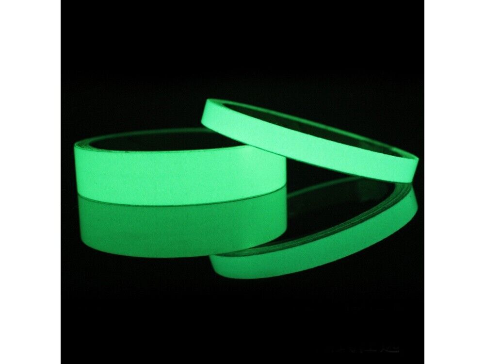 3 m Fluoreszierendes Klebeband – Nachleuchtend Grün –Leuchtfolie Neon 3 cm Breit