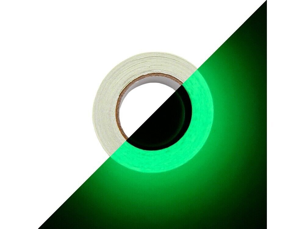 3 m Fluoreszierendes Klebeband – Nachleuchtend Grün –Leuchtfolie Neon 3 cm Breit