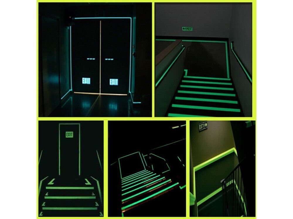 3 m Fluoreszierendes Klebeband – Nachleuchtend Grün –Leuchtfolie Neon 3 cm Breit