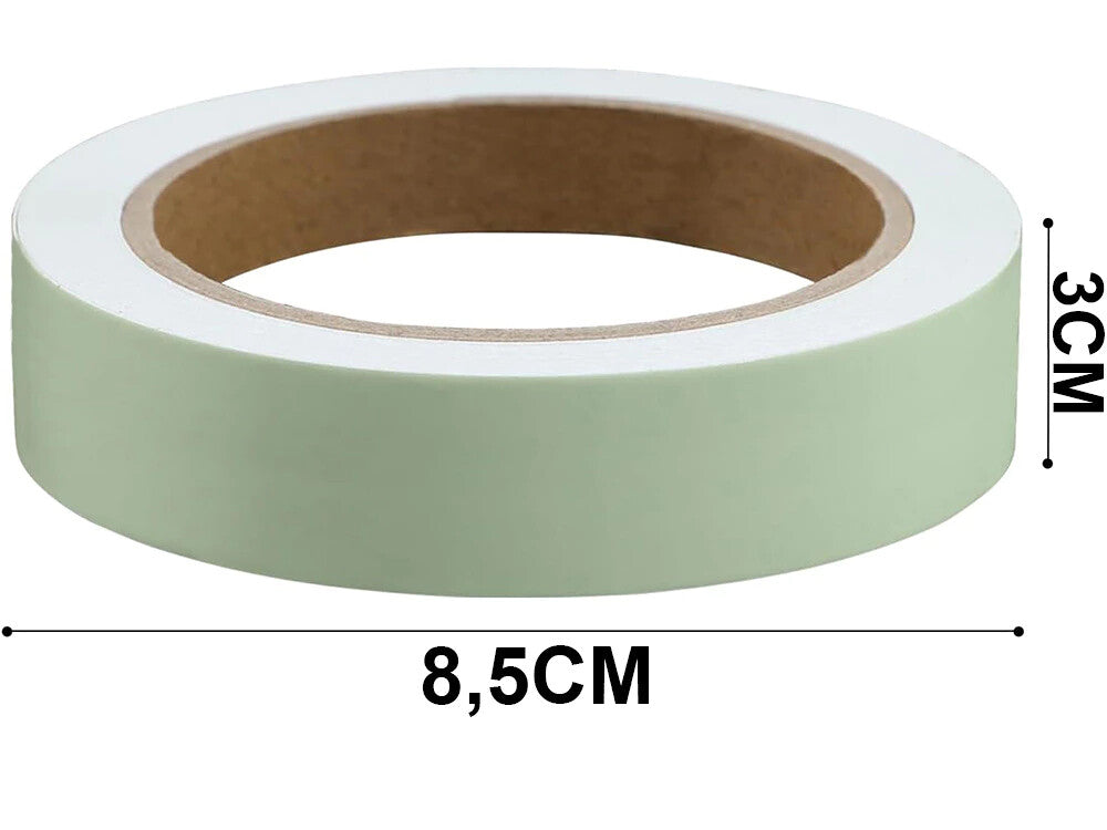 3 m Fluoreszierendes Klebeband – Nachleuchtend Grün –Leuchtfolie Neon 3 cm Breit
