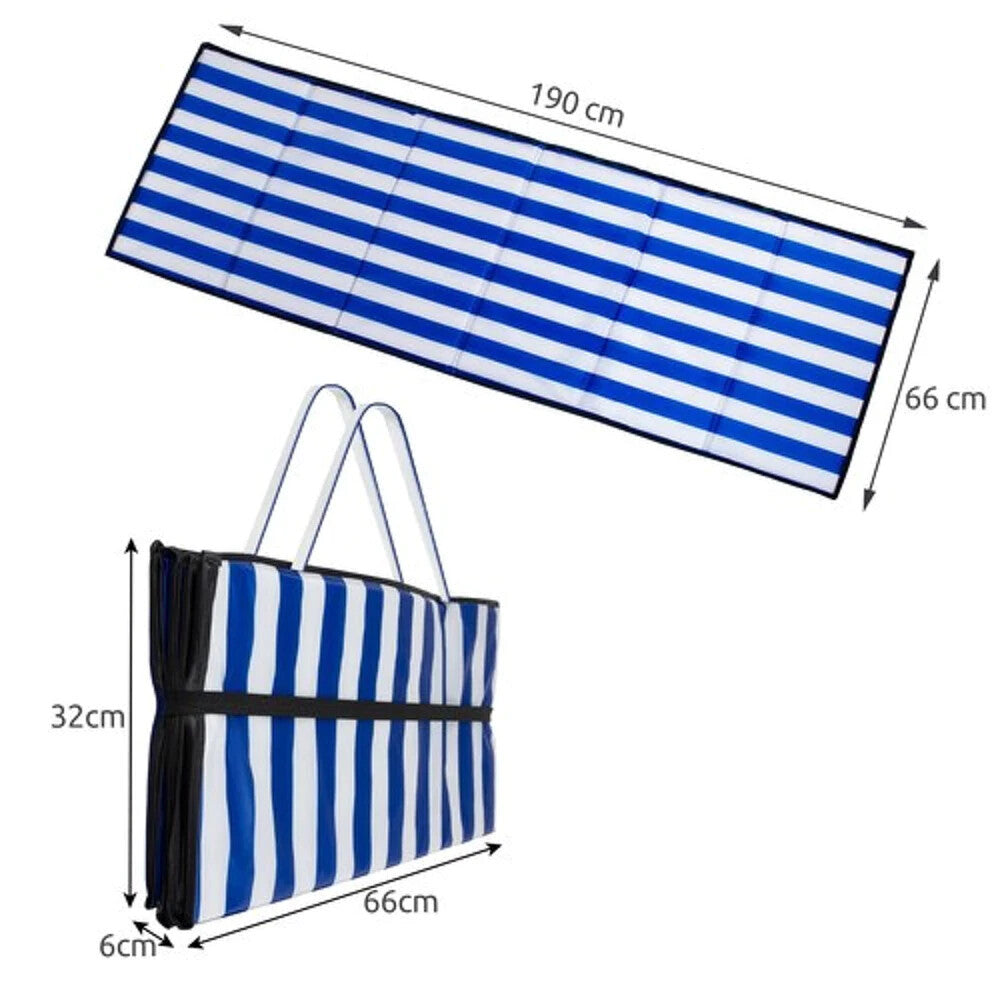 Faltbare Strandauflage 190x66cm Isomatte mit Griff – Dick & Komfortabel 🏖️🌞🏖️