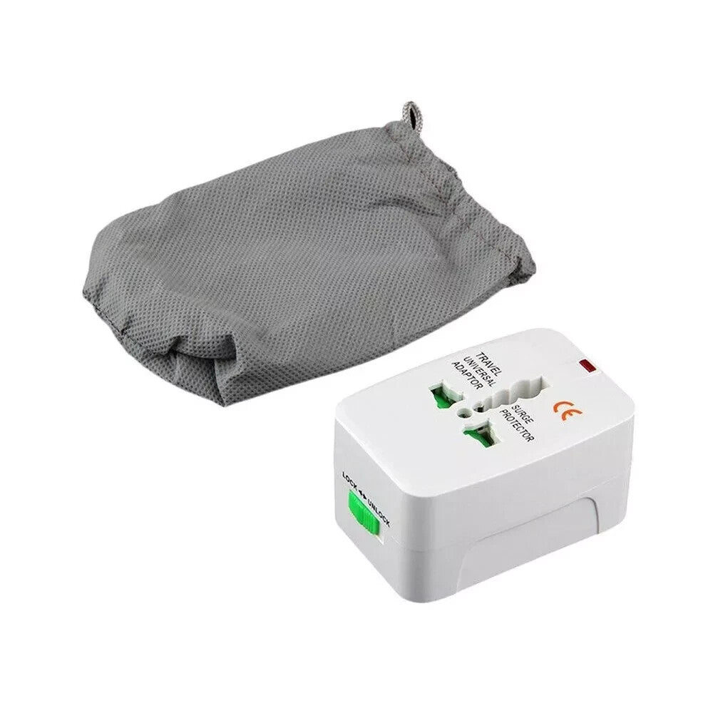 Universal Reiseadapter EU UK US AU Weltstecker 250V 10A  Weiß