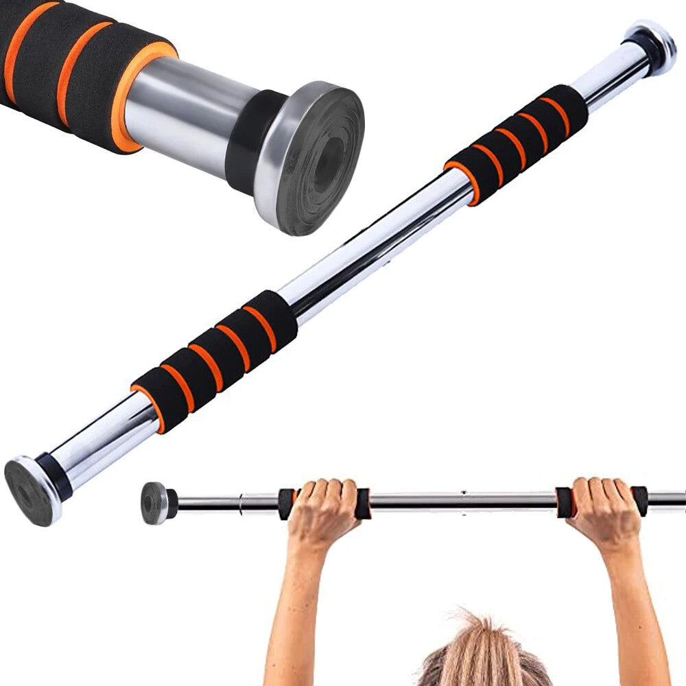 Verstellbare Klimmzugstange aus Stahl – 61,5 bis 102 cm | Rutschfest & Stabil
