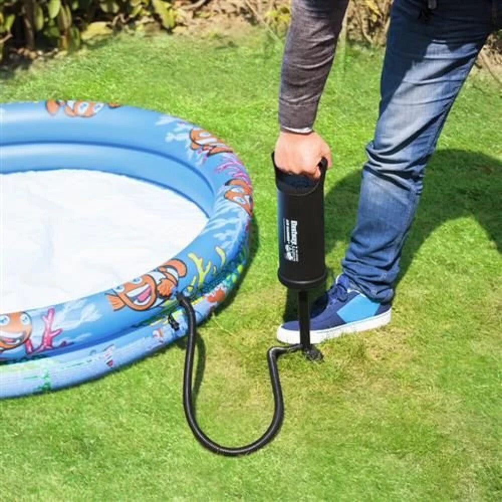 Handpumpe Luftmatratze Pool – Bestway Air Hammer Pumpe 0,85L mit 3 Düsen