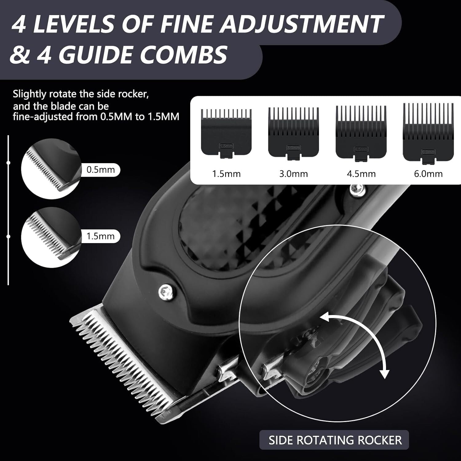 Profi Haarschneider & Barttrimmer für Herren – USB wiederaufladbar, LED-Anzeige