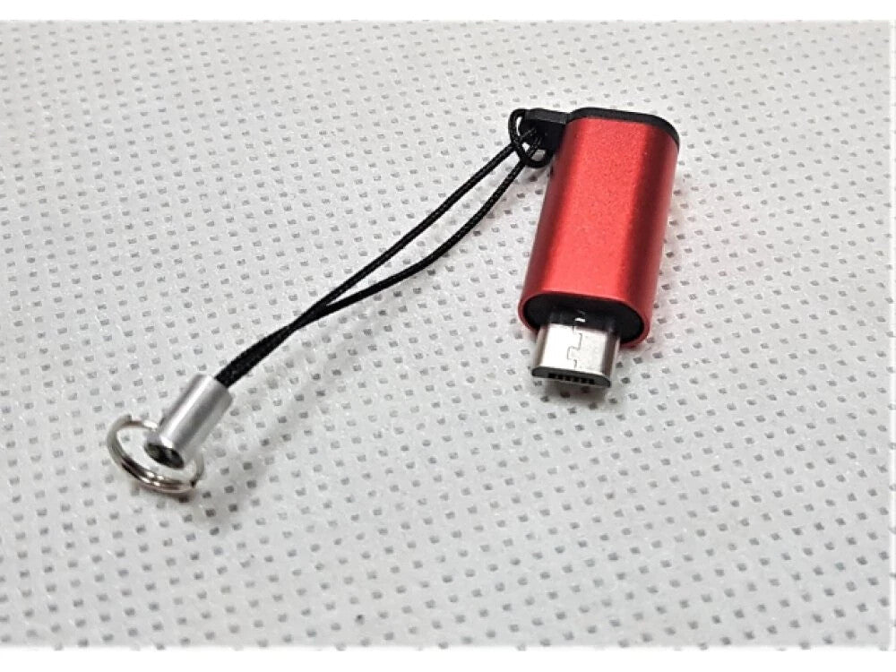 USB-C zu Micro-USB Adapter – Typ C Buchse auf Micro-B Stecker, OTG, Aluminium