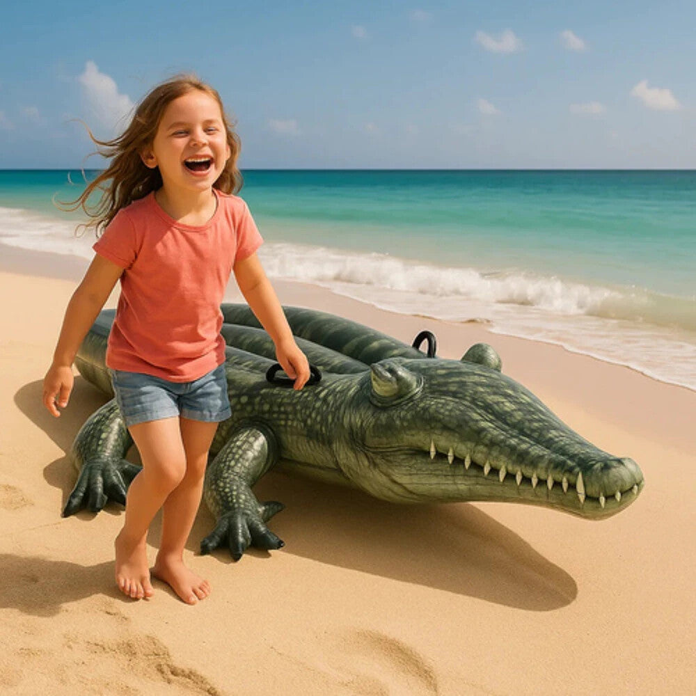 Intex Aufblasbares Krokodil Schwimmtier – Spaß im Wasser für Kinder & Erwachsene  🐊 🐊 🐊