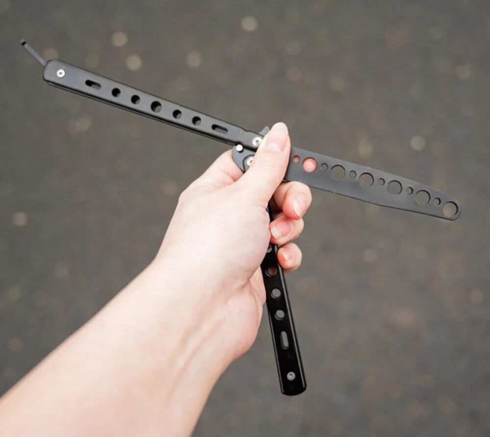 Balisong Butterfly Trainer Messer – legales stumpfes Übungsmesser für Training