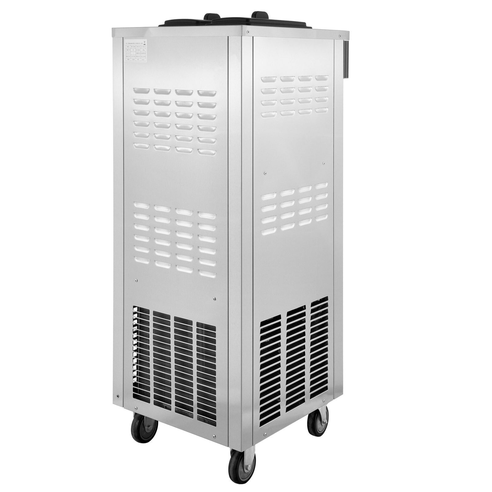 VEVOR Softeismaschine 6L 2200W 3 Geschmack LCD Kompressor Edelstahl 220V