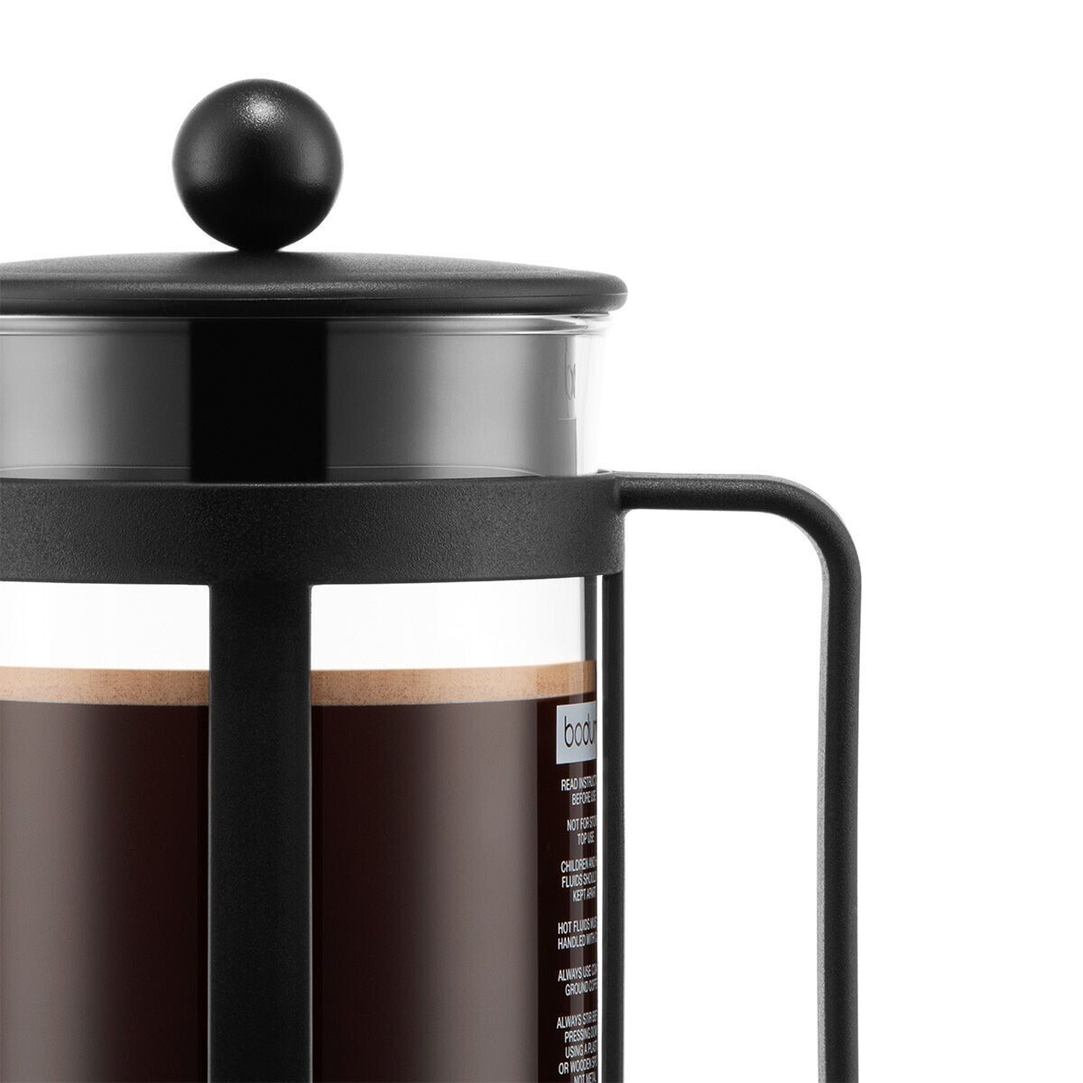Bodum KENYA Kaffeebereiter French Press 8 Tassen 1,0L schwarz Spülmaschine