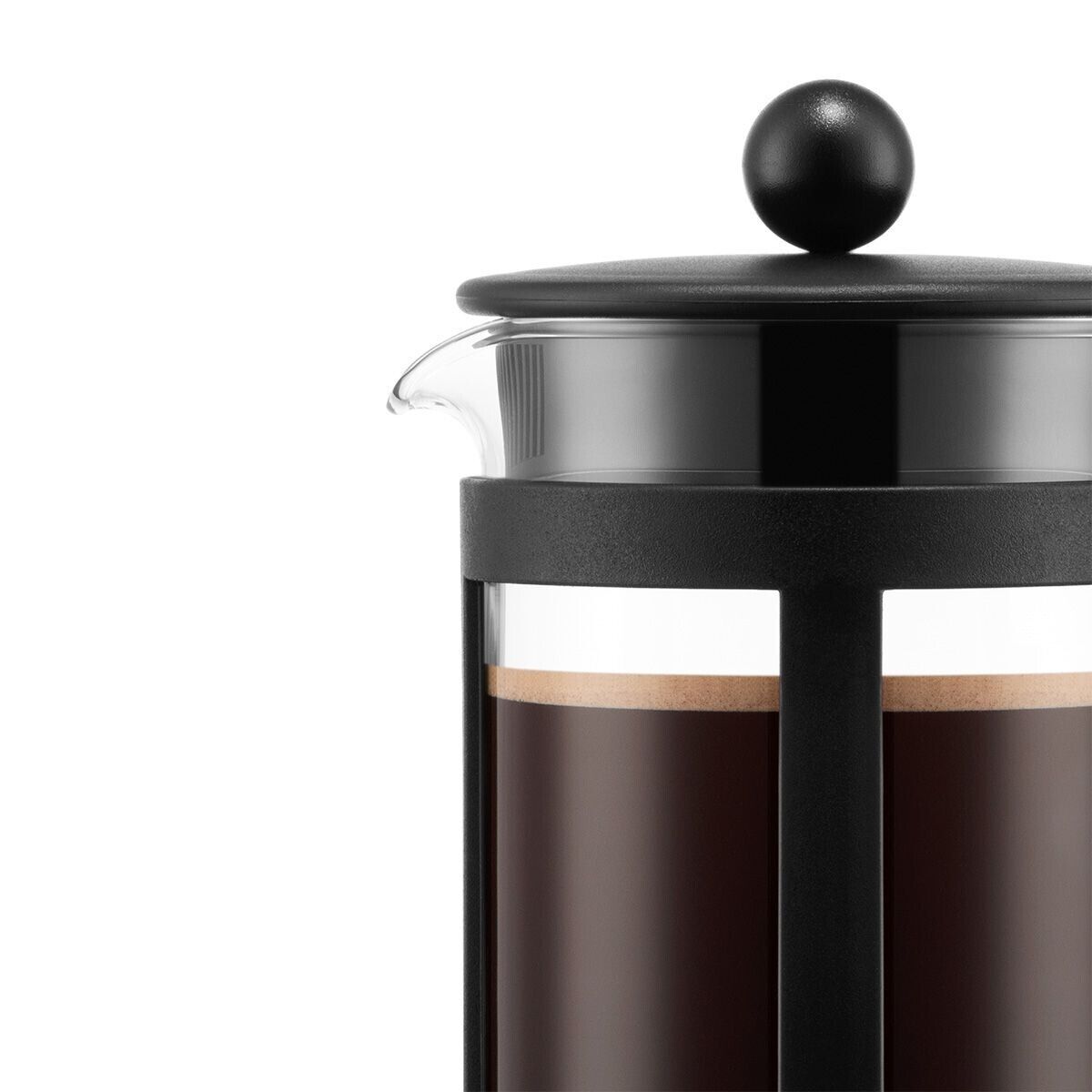 Bodum KENYA Kaffeebereiter French Press 8 Tassen 1,0L schwarz Spülmaschine