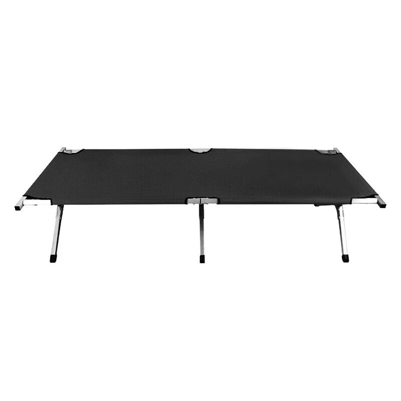 Feldbett Klappbett Gästebett Schwarz 189x70x43 cm 110kg Klappbar mit Tasche