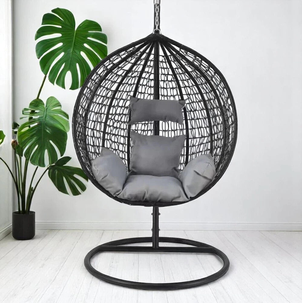 Hängesessel Cocoon Schaukelstuhl Hängestuhl Garten Indoor Outdoor inkl. Kissen