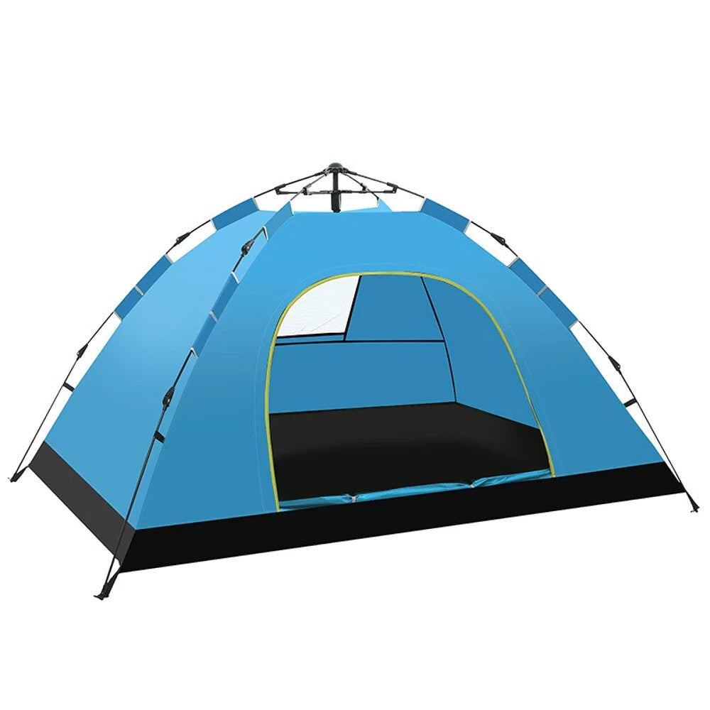 pop up camping zelt Automatisches Pop-Up Campingzelt 2–3 Personen Wasserdicht Blau 200x140