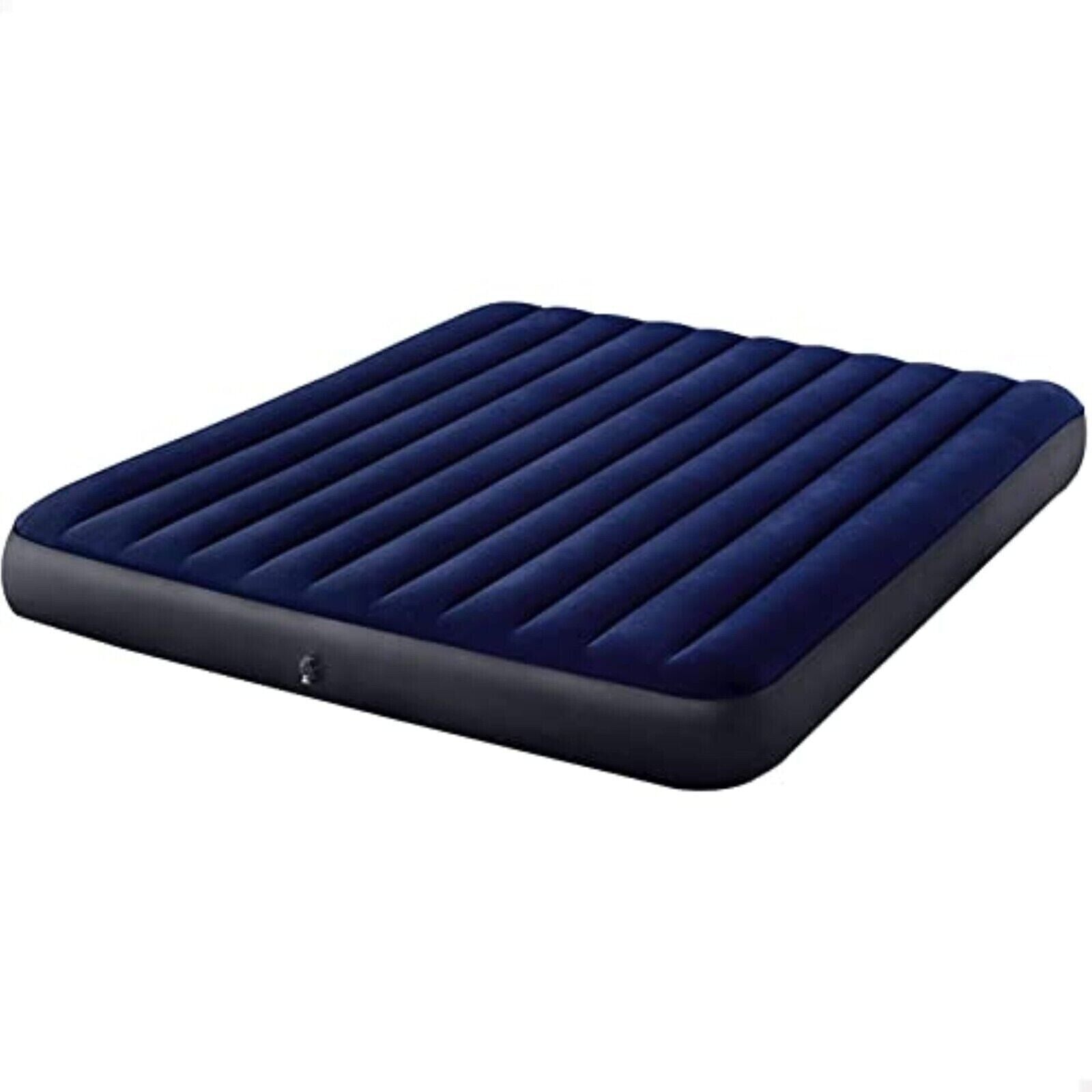 Intex 64755 Luftbett Luftmatratze Gästebett Campen Vinyl Blau 203 x 183 x 25 cm